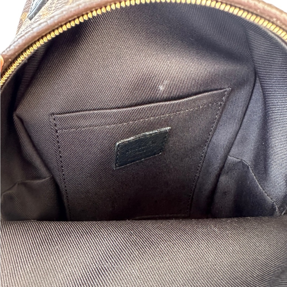 Authentic🥰Louis Vuitton Palm Springs Mini Backpack BB Crossbody Brown Monogram - Picture 7 of 12